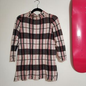 Plaid Long Sleeve Sweater